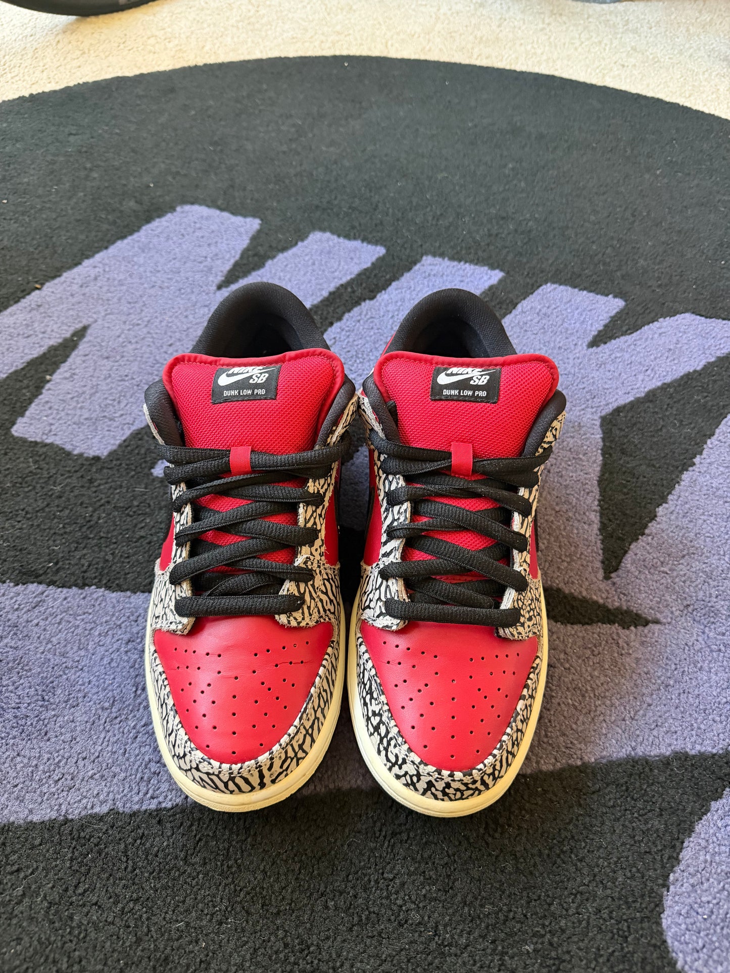 Size 9.5 - Supreme x Nike SB Dunk Low Premium Red Cement