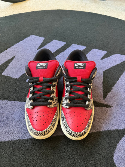 Size 9.5 - Supreme x Nike SB Dunk Low Premium Red Cement