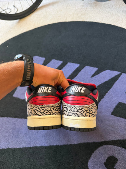 Size 9.5 - Supreme x Nike SB Dunk Low Premium Red Cement