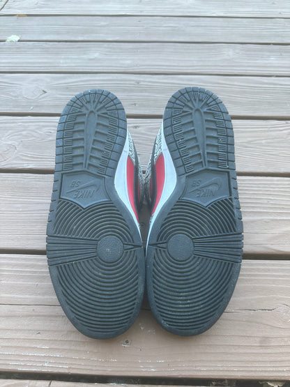 Size 10 - Supreme x Nike SB Dunk Low Premium Red Cement