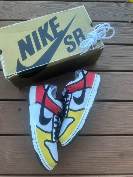 Size 12 - Nike Dunk Low Pro SB Piet Mondrian