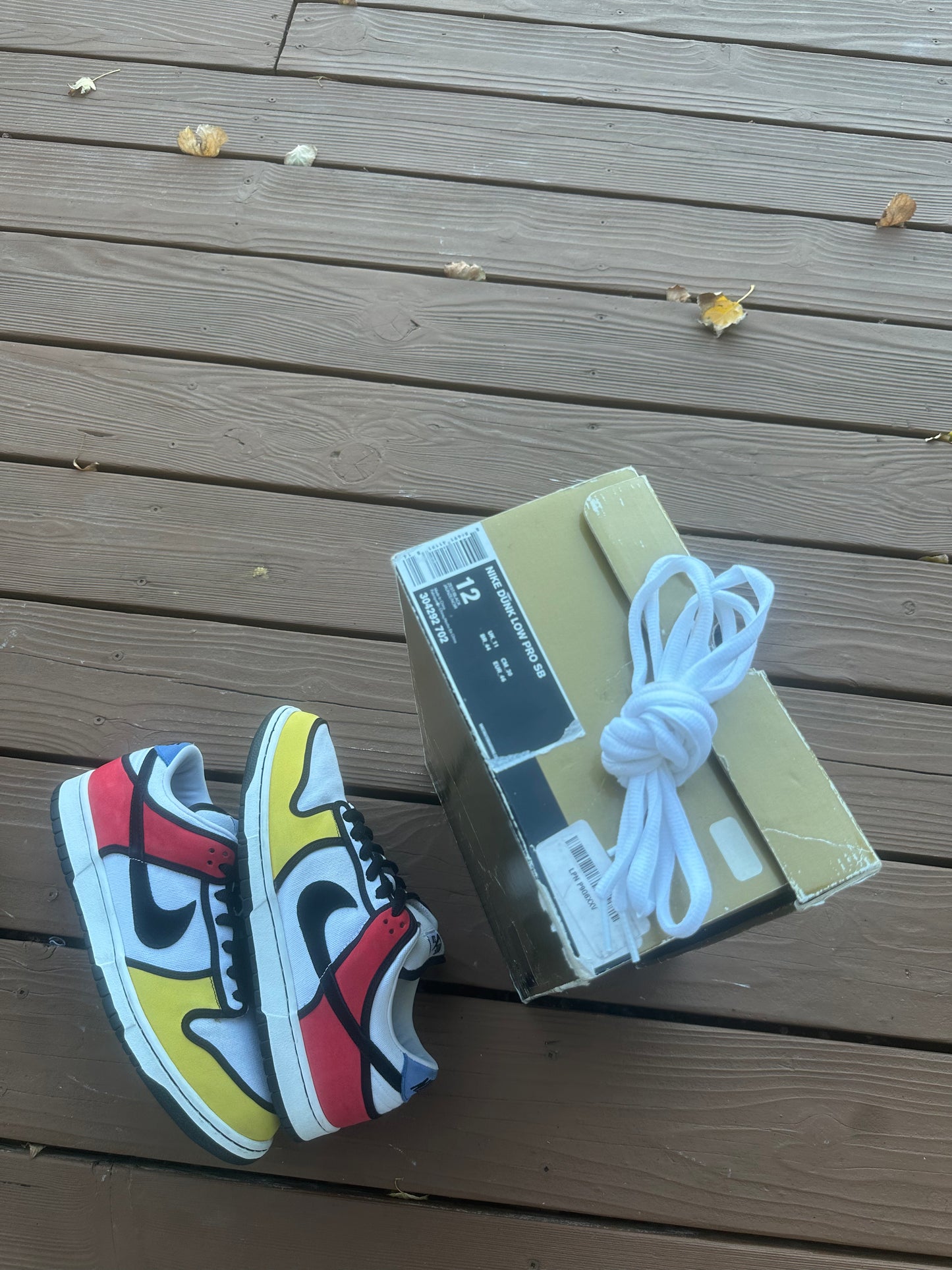 Size 12 - Nike Dunk Low Pro SB Piet Mondrian