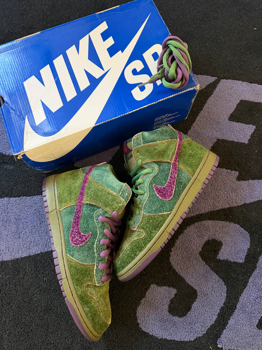 Size 10.5 - Nike Dunk High Premium SB Skunk