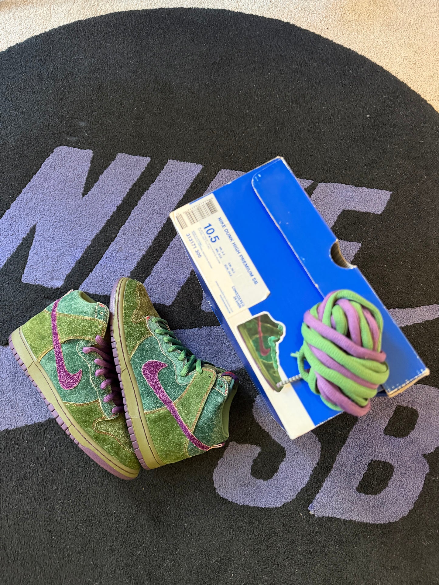 Size 10.5 - Nike Dunk High Premium SB Skunk