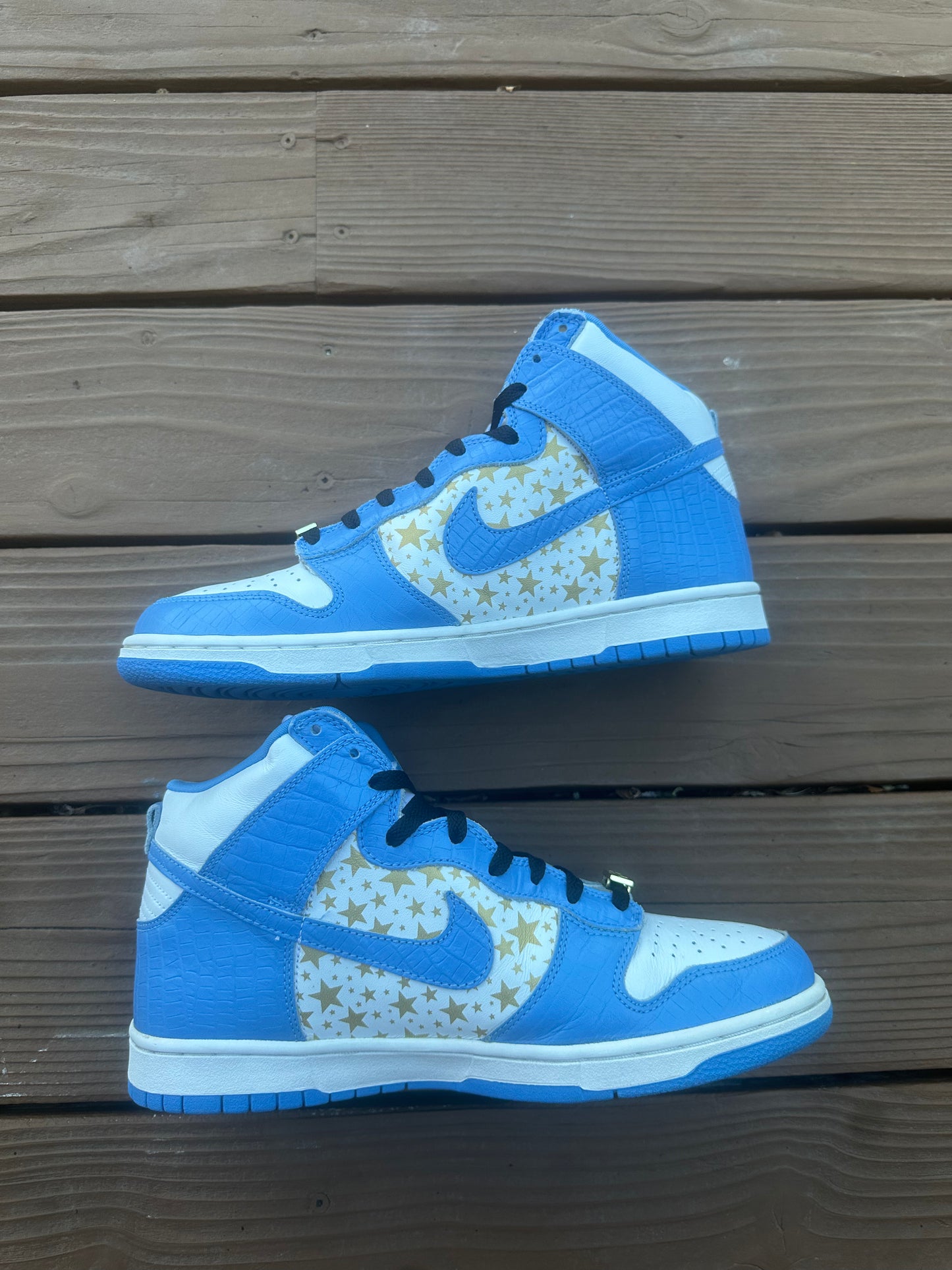 Size 10.5 - Supreme x Dunk High Pro SB Blue Stars