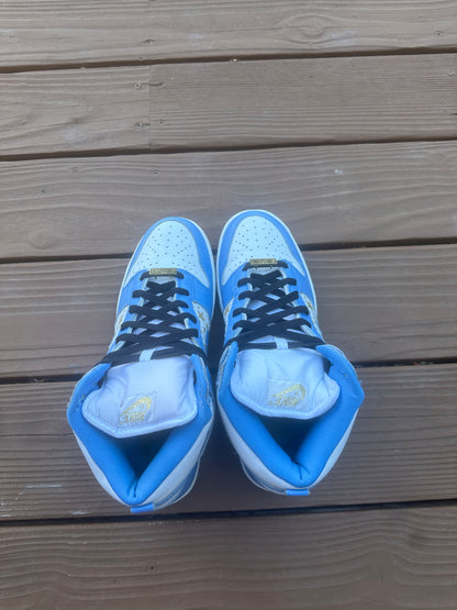 Size 10.5 - Supreme x Dunk High Pro SB Blue Stars