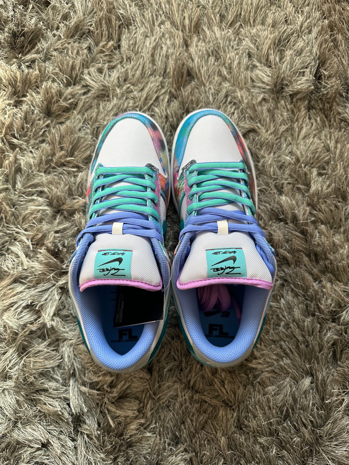 Futura x Nike SB Dunk Low OG QS 'Bleached Aqua'