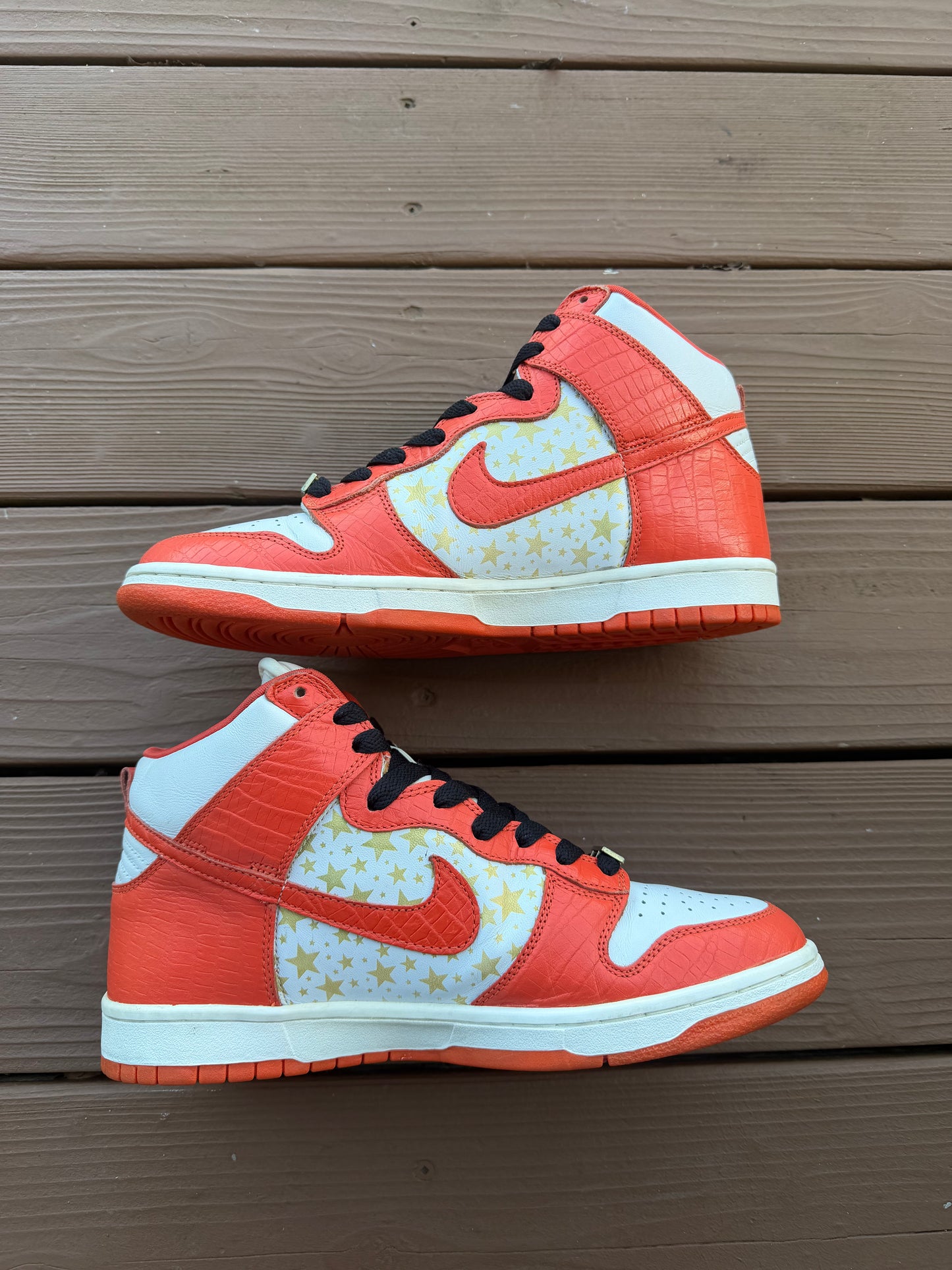 Size 10.5 - Supreme x Dunk High Pro SB Orange Stars