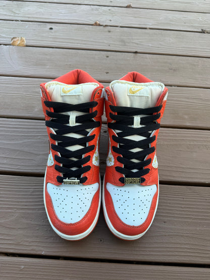 Size 10.5 - Supreme x Dunk High Pro SB Orange Stars