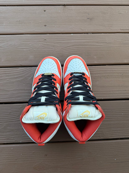 Size 10.5 - Supreme x Dunk High Pro SB Orange Stars