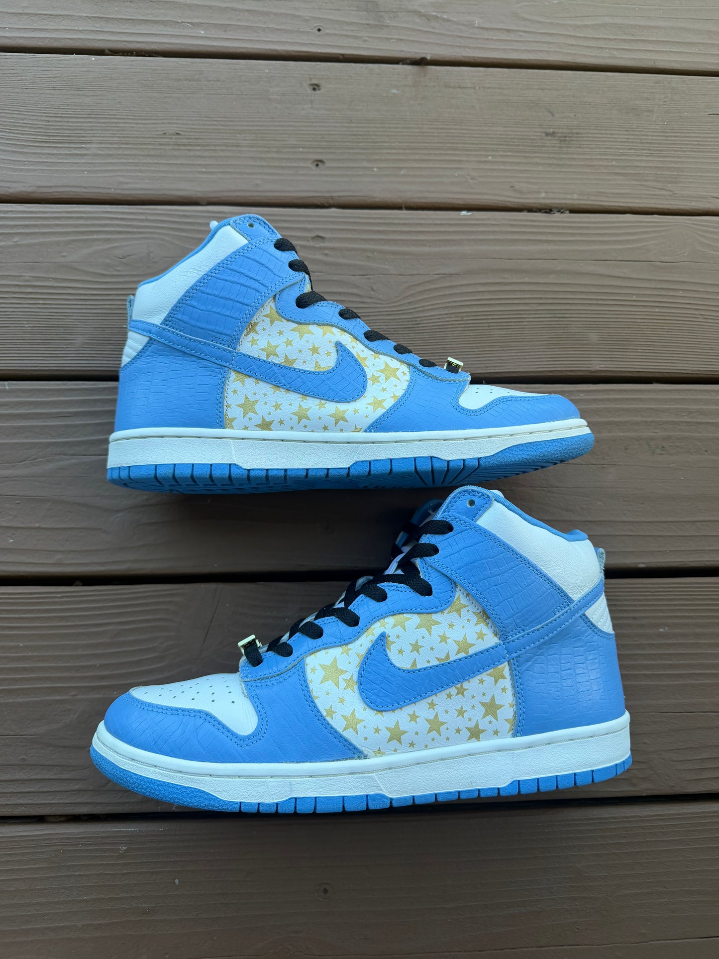 Size 10.5 - Supreme x Dunk High Pro SB Blue Stars