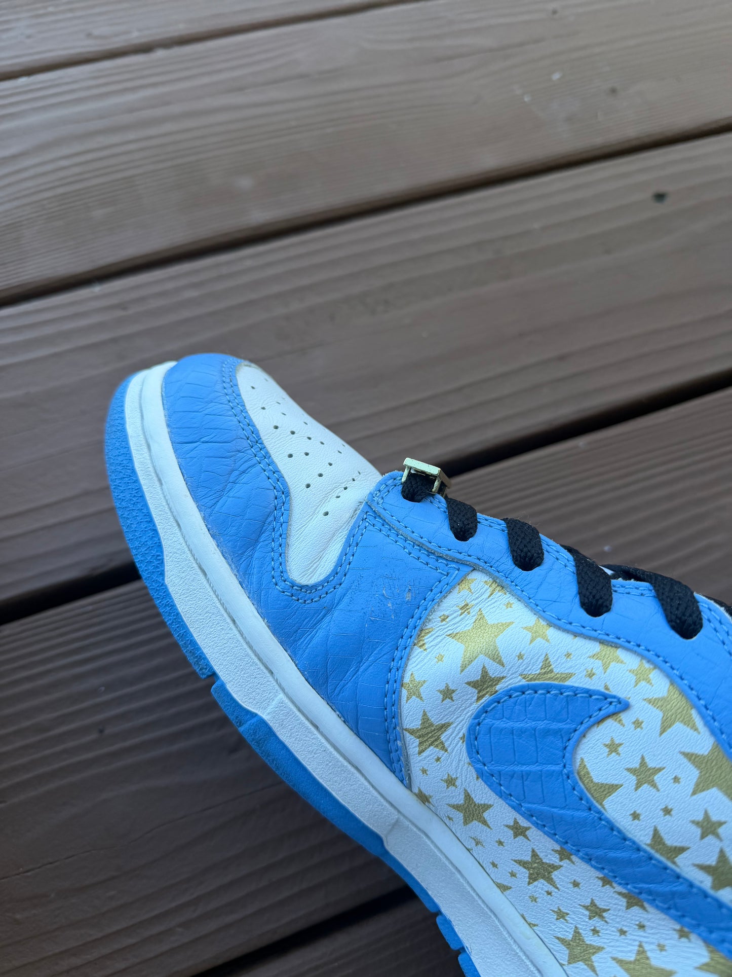 Size 10.5 - Supreme x Dunk High Pro SB Blue Stars