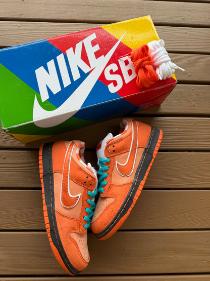 Size 7 - Concepts x Nike SB Dunk Low QS Orange Lobster