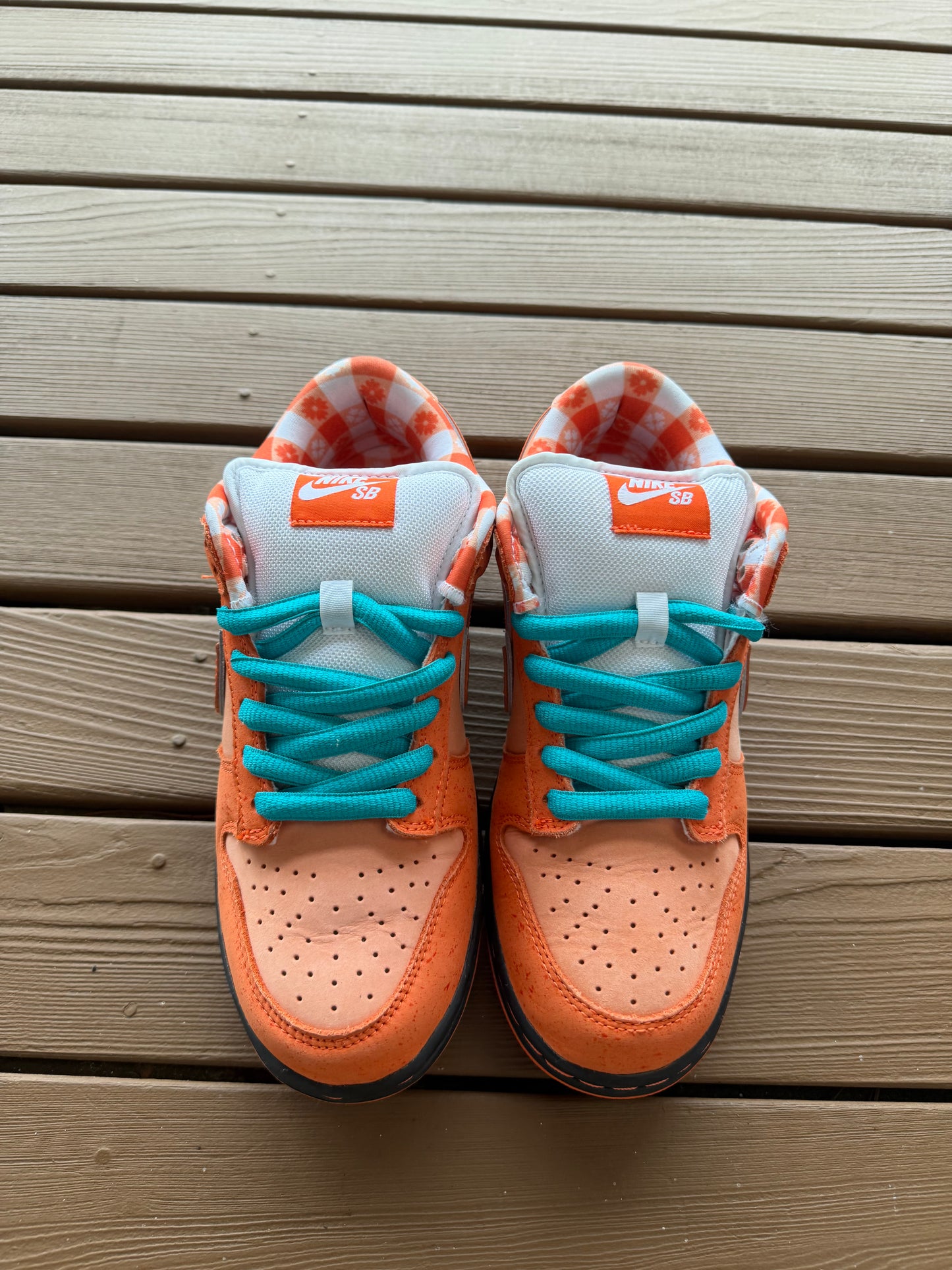 Size 7 - Concepts x Nike SB Dunk Low QS Orange Lobster