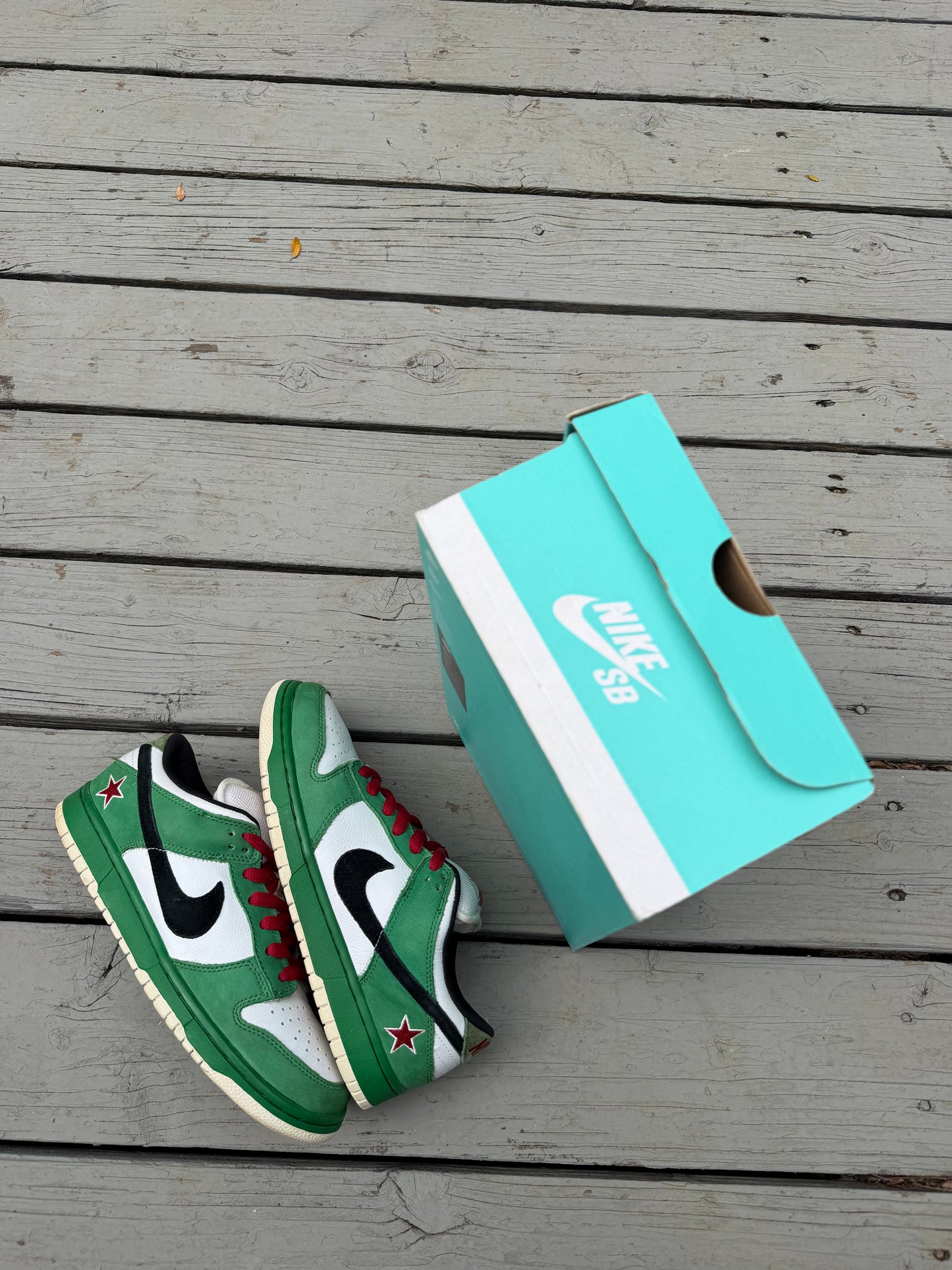 Size 9.5 - Nike Dunk Low Pro SB Heineken