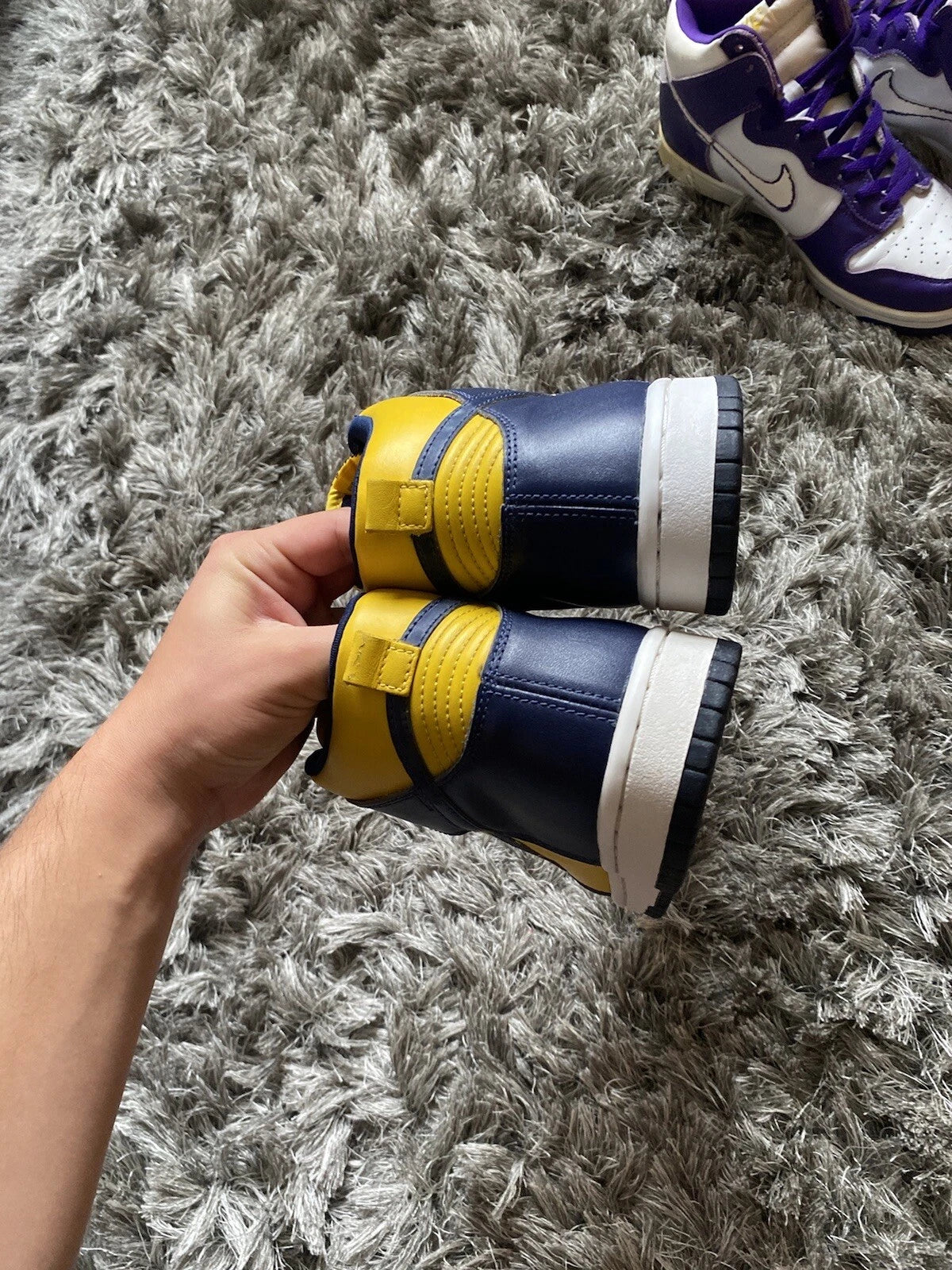 Size 8.5 - 1998 Nike Dunk High Michigan