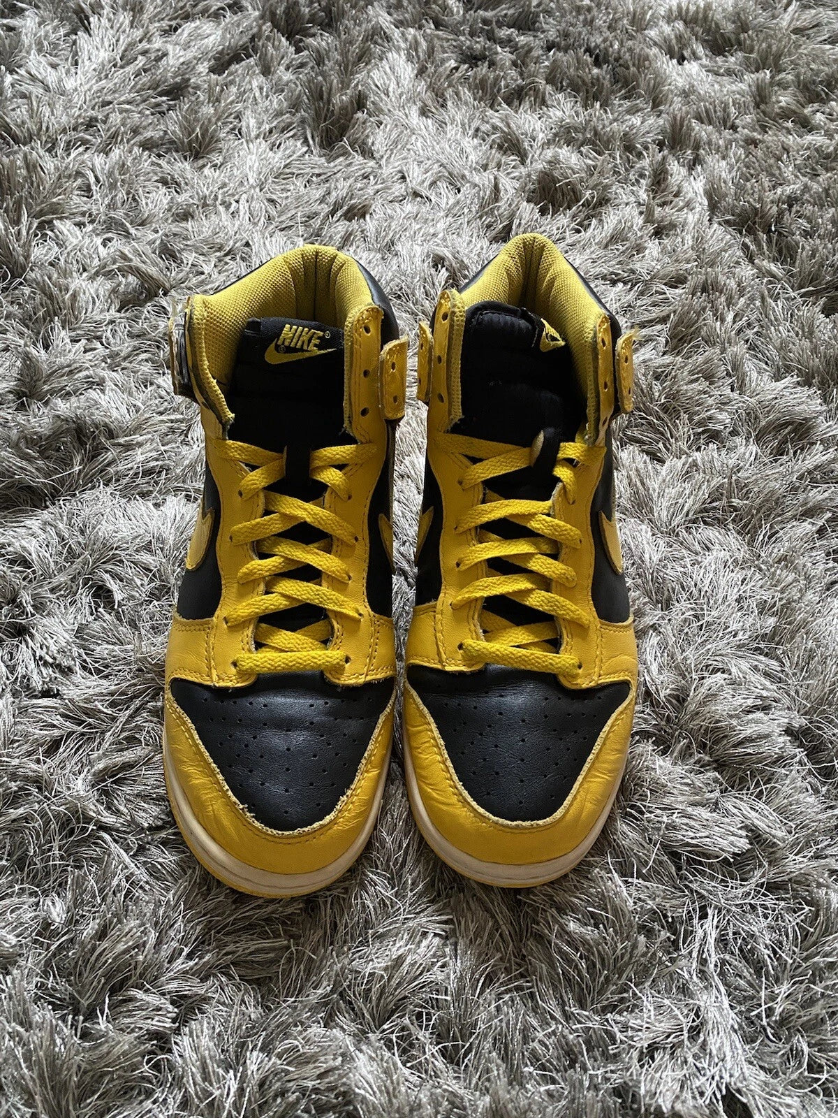 Size 8 - 2008 Vintage Nike Dunk High Goldenrod